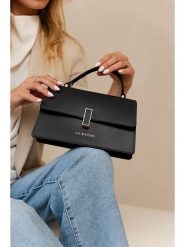 Lia Biassoni Skórzana torebka w kolorze czarnym - 25 x 16 x 7 cm rozmiar: onesize. Czarne torby na ramię Lia Biassoni, bez wzorów, z materiału, przez ramię, bez dodatków. Za 282.99 zł.