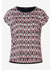 More & More Koszulka w kolorze granatowo-czerwono-białym rozmiar: 40. Białe bluzki More & More, bez wzorów, bez kołnierzyka, bez ramiączek. Za 66.00 zł.