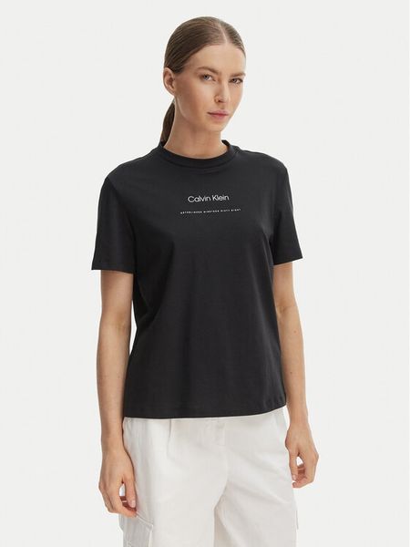 Calvin Klein Jeans T-Shirt Classic LV047C811G Czarny Regular Fit. Czarne t-shirty Calvin Klein Jeans, s, bez wzorów, z bawełny, bez kołnierzyka, bez ramiączek. Za 116.99 zł.