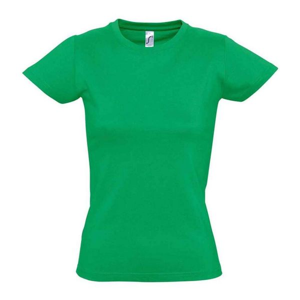 Koszulka Imperial Dla Kobiet. Zielone bluzki SOL'S, s, bez wzorów, sportowe, bez kołnierzyka, bez ramiączek. Za 41.99 zł.