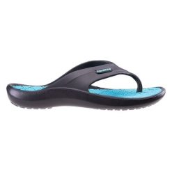 Japonki damskie Aquawave Alema WMNS - czarne, Rozmiar buta 41. Czarne klapki AQUAWAVE, bez wzorów, bez obcasa. Za 34.99 zł.