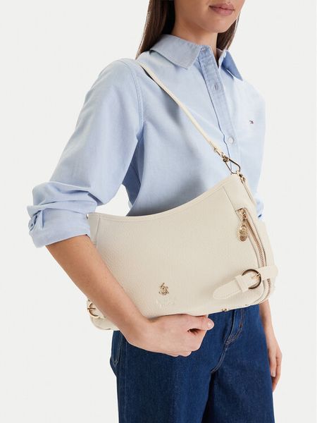 Beverly Hills Polo Club Torebka CEO-BHPC-C-011-09 Beżowy. Brązowe torebki klasyczne Beverly Hills Polo Club, bez wzorów, z materiału, bez dodatków. Za 259.99 zł.