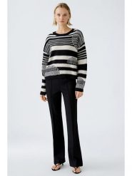 Oui Sweter w kolorze kremowo-czarnym rozmiar: 42. Brązowe swetry Oui, bez wzorów, z wełny, bez ramiączek. Za 158.10 zł.