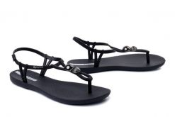 IPANEMA 83512 Class Spheres Sand Fem AQ957 black/silver, sandały damskie. Czarne sandały Ipanema, bez wzorów, bez obcasa, bez zapięcia. Za 104.93 zł.