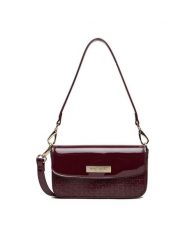 Nine West Torebka CEO-MISSISIPI-I-LDA8009 Bordowy. Czerwone torebki klasyczne Nine West, bez wzorów, z materiału, bez dodatków. Za 169.99 zł.