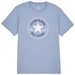 Koszulka Converse Chuck Patch Core, Dla obu płci. Niebieskie koszulki sportowe Converse, bez wzorów, z bawełny, bez ramiączek. Za 290.00 zł.