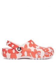 Crocs Klapki Classic Pop Petals Clog 214090 Różowy. Czerwone klapki Crocs, bez wzorów, z tworzywa sztucznego, bez obcasa. Za 259.99 zł.