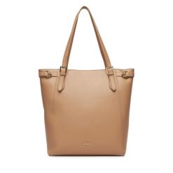 Torebka JENNY. Brązowe shopper Jenny, bez wzorów, bez dodatków. Za 159.99 zł.