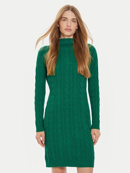 Tatuum Sukienka dzianinowa Wenewi T2320.211B Zielony Regular Fit. Zielone sukienki Tatuum, xl, bez wzorów, z dzianiny, bez kołnierzyka, bez ramiączek. Za 309.99 zł.
