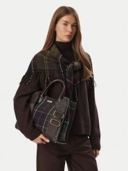 Barbour Torebka Barbour Barrhill Tartan Tote Bag LBA0423OL91 Brązowy. Brązowe torebki klasyczne Barbour, bez wzorów, z materiału, bez dodatków. Za 524.99 zł.