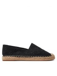 KARL LAGERFELD Espadryle KL80124A Czarny. Czarne espadryle KARL LAGERFELD, bez wzorów, z materiału, bez obcasa, bez zapięcia. Za 299.99 zł.