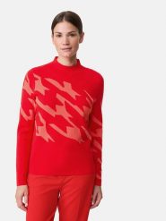 Gerry Weber Sweter w kolorze czerwono-jasnoróżowym rozmiar: 44. Czerwone swetry Gerry Weber, bez wzorów, bez ramiączek. Za 250.95 zł.
