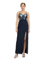 Vera Mont Sukienka w kolorze granatowym rozmiar: 38. Niebieskie sukienki Vera Mont, bez wzorów, bez kołnierzyka, bez ramiączek, maxi. Za 382.99 zł.