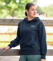 Bluza damska z kapturem ELT Strasbourg. Niebieskie bluzy ELT, l, bez wzorów, z bawełny, z kapturem. Za 251.50 zł.