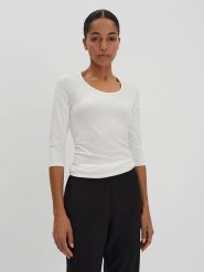 Someday Koszulka w kolorze białym rozmiar: 42. Białe bluzki someday., bez wzorów, z bawełny, bez kołnierzyka, bez ramiączek. Za 74.28 zł.