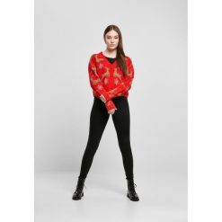 Kardigan damski Urban Classics Szorty oversized christmas. Czerwone kardigany Urban Classics, bez wzorów. Za 206.00 zł.