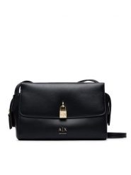 Armani Exchange Torebka XW003056 AF28605 UC001 Czarny. Czarne listonoszki Armani Exchange, bez wzorów, ze skóry, bez dodatków. Za 614.99 zł.