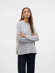 Vero Moda Sweter w kolorze szarym rozmiar: M. Szare swetry Vero Moda, m, bez wzorów, bez ramiączek. Za 74.81 zł.
