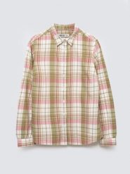 Koszula damska bawełniana w kratę różowo-zielona Cedi 600. Czerwone koszule Big Star, l, bez wzorów, z bawełny, eleganckie, bez kołnierzyka, bez ramiączek. Za 229.99 zł.