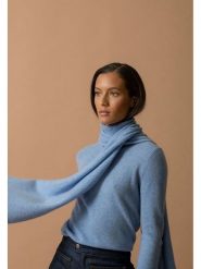 Perfect Cashmere Kaszmirowy szal "Kelly" w kolorze błękitnym - 200 x 30 cm rozmiar: onesize. Niebieskie szaliki Perfect Cashmere, bez wzorów, z kaszmiru. Za 260.99 zł.