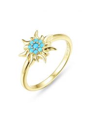 Les Favorites Pozłacany pierścionek z kamieniem ozdobnym rozmiar: 56. Żółte pierścionki Les Favorites, pozłacane. Za 78.99 zł.