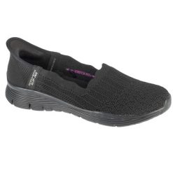 Buty sportowe Sneakersy damskie, Slip-ins: Seager - Believe It. Czarne obuwie sportowe Skechers, bez zapięcia, trekkingowe, Skechers Sport. Za 359.99 zł.