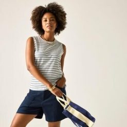 Damski top bez rękawów Fariene Cotton. Białe topy Regatta, m, bez wzorów, z bawełny, bez kołnierzyka, bez ramiączek. Za 145.00 zł.