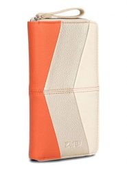 Zwei Portfel w kolorze beżowo-pomarańczowym - 11 x 20 x 3 cm rozmiar: onesize. Brązowe portfele Zwei, bez wzorów, z materiału. Za 131.74 zł.