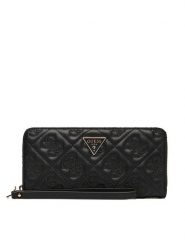 Guess Portfel 176407 Czarny. Czarne portfele Guess, z aplikacjami, ze skóry. Za 289.99 zł.