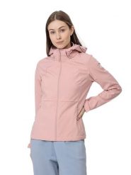 4F Kurtka softshellowa w kolorze jasnoróżowym rozmiar: XXL. Różowe kurtki sportowe 4f, m, bez wzorów, bez kaptura, outdoorowe. Za 66.47 zł.