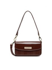Nine West Torebka CEO-MISSISIPI-I-LDA8009 Brązowy. Brązowe torebki klasyczne Nine West, bez wzorów, z materiału, bez dodatków. Za 169.99 zł.
