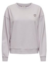 JDY Bluza w kolorze fioletowym rozmiar: XL. Różowe bluzy JDY, xl, z aplikacjami, z bawełny, bez kaptura. Za 61.60 zł.