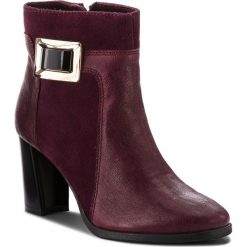 Botki SERGIO BARDI - Casoli FW127361818DP 634. Czerwone botki Sergio Bardi, z aplikacjami, ze skóry, bez obcasa, bez zapięcia. W wyprzedaży za 229.00 zł.