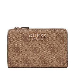 Mały Portfel Damski Guess. Brązowe portfele Guess, z aplikacjami. Za 239.99 zł.