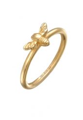 Elli Damski symbol pszczoły miód w srebrze próby 925 Sterling Silver pozłacanym Pierścionki 1 ct. Szare pierścionki Elli, pozłacane. Za 203.99 zł.