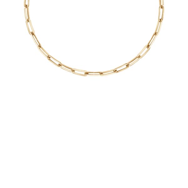 Naszyjnik Łańcuch No.7 pozłacany 40 cm. Żółte naszyjniki Lilou, pozłacane. Za 254.00 zł.