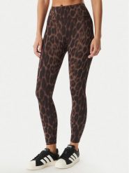 Adidas Legginsy Optime Power Leopard KF9094 Brązowy Slim Fit. Brązowe legginsy Adidas, xl, bez wzorów, z syntetyku, na fitness i siłownię. Za 348.99 zł.