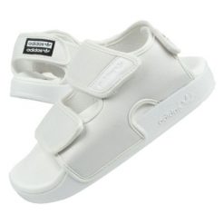 Sandały adidas Adilette U EG5026 białe. Białe sandały bez wzorów, z materiału, bez obcasa, bez zapięcia. Za 147.90 zł.