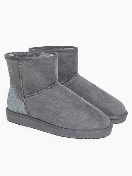 ISLAND BOOT Botki zimowe "Caspian" w kolorze szarym rozmiar: 36. Szare botki Island Boot, na zimę, bez wzorów, bez obcasa, bez zapięcia. Za 157.32 zł.
