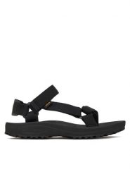 Teva Sandały Winsted 1017424 Czarny. Czarne sandały Teva, bez wzorów, z materiału, bez obcasa, na płaskiej podeszwie, bez zapięcia. Za 309.99 zł.
