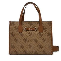 Torebka Guess. Brązowe torebki klasyczne Guess, z aplikacjami, bez dodatków. Za 349.99 zł.