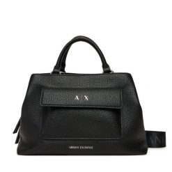 Torebka Armani Exchange. Czarne torebki klasyczne Armani Exchange, bez wzorów, bez dodatków. Za 729.99 zł.