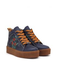 Goby Sneakersy w kolorze granatowym rozmiar: 36. Niebieskie trampki Goby, bez wzorów, za kostkę, bez zapięcia. Za 254.14 zł.