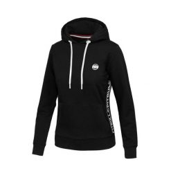 Bluza damska Pitbull z kapturem French Terry La Canada. Czarne bluzy PITBULL, m, bez wzorów, z kapturem. Za 219.00 zł.