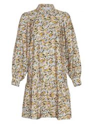 MOSS COPENHAGEN Sukienka "Minetta" ze wzorem rozmiar: S. Zielone sukienki Moss Copenhagen, na imprezę, s, bez wzorów, z wiskozy, klasyczne, bez kołnierzyka, bez ramiączek, mini. Za 144.92 zł.