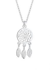 Elli Elli Naszyjnik Damski łapacz snów zawieszka pióro Boho w srebrze 925 Sterling Silver Naszyjniki 1 ct. Białe naszyjniki Elli, srebrne. Za 249.89 zł.