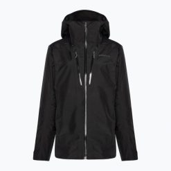 Kurtka przeciwdeszczowa damska Patagonia Triolet. Czarne kurtki sportowe Patagonia, bez wzorów, bez kaptura. Za 1,599.00 zł.