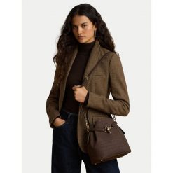Torebka LAUREN RALPH LAUREN. Brązowe torebki klasyczne Lauren Ralph Lauren, bez wzorów, bez dodatków. Za 1,899.00 zł.