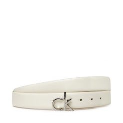 Pasek Calvin Klein. Białe paski Calvin Klein, bez wzorów. Za 121.99 zł.