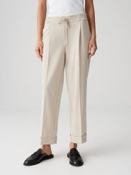 OPUS Spodnie "Melosa" w kolorze beżowym rozmiar: 40. Brązowe spodnie materiałowe Opus, na co dzień, bez wzorów, z materiału. Za 143.99 zł.